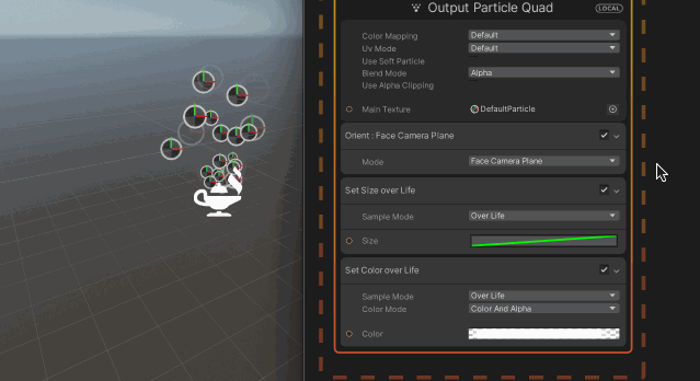 VFX Graph 編集結果